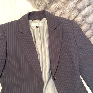 TAHARI Charcoal Pinstripe Suit